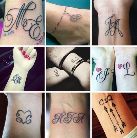 tatuaggi con le iniziali|Tatuaggi lettere: 30 foto e modelli per voi!.